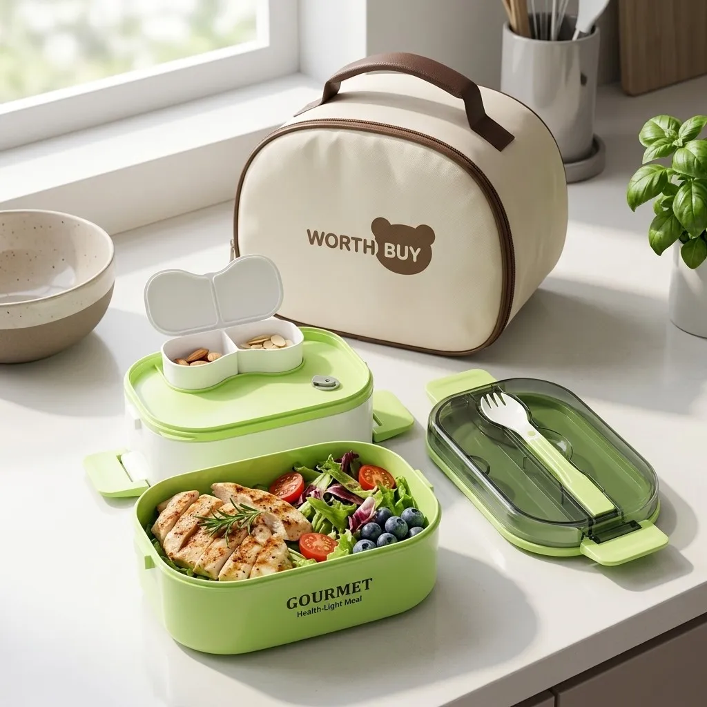 Meal Prep Or Prep Meal - Microwavable Plastic Bento Box Leakproof Lunch