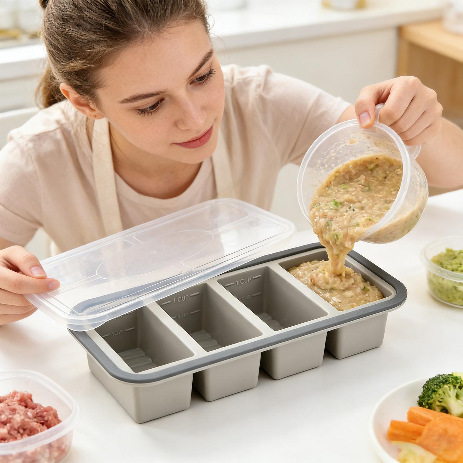 Silicone Freezer Molds Easy Re - Meal Prep Template 评论和价格