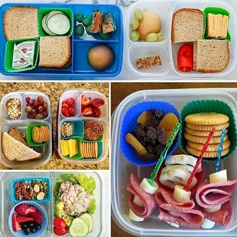Lunch Box Divider Cup Reusable - Meal Prep Template 评论和价格