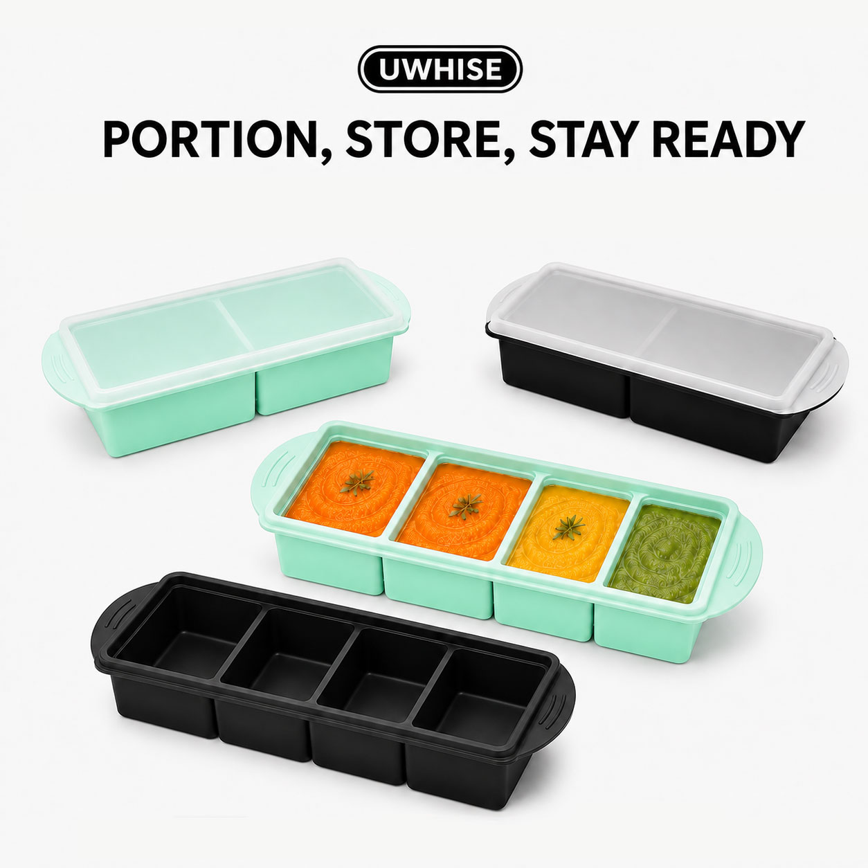 Uwhise Silicone Soup Freezer T - Meal Prep Template 评论和价格