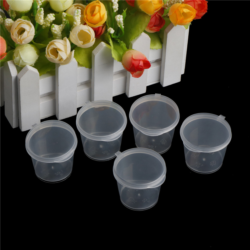 100Pcs Small Plastic Disposabl - Sauce Dipping Cup 评论和价格