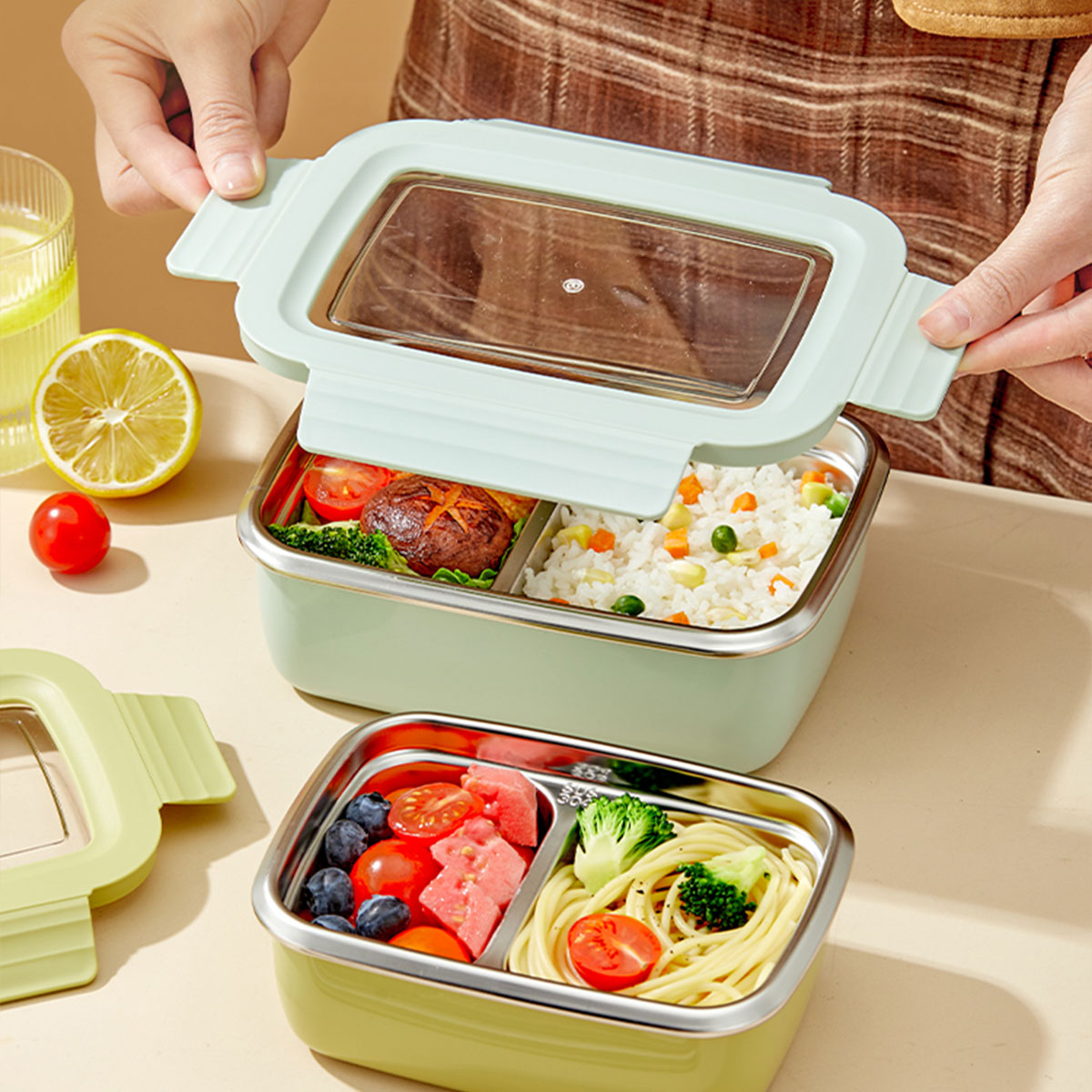 Microwave 304 Stainless Steel  - Meal Prep Bowl 评论和价格