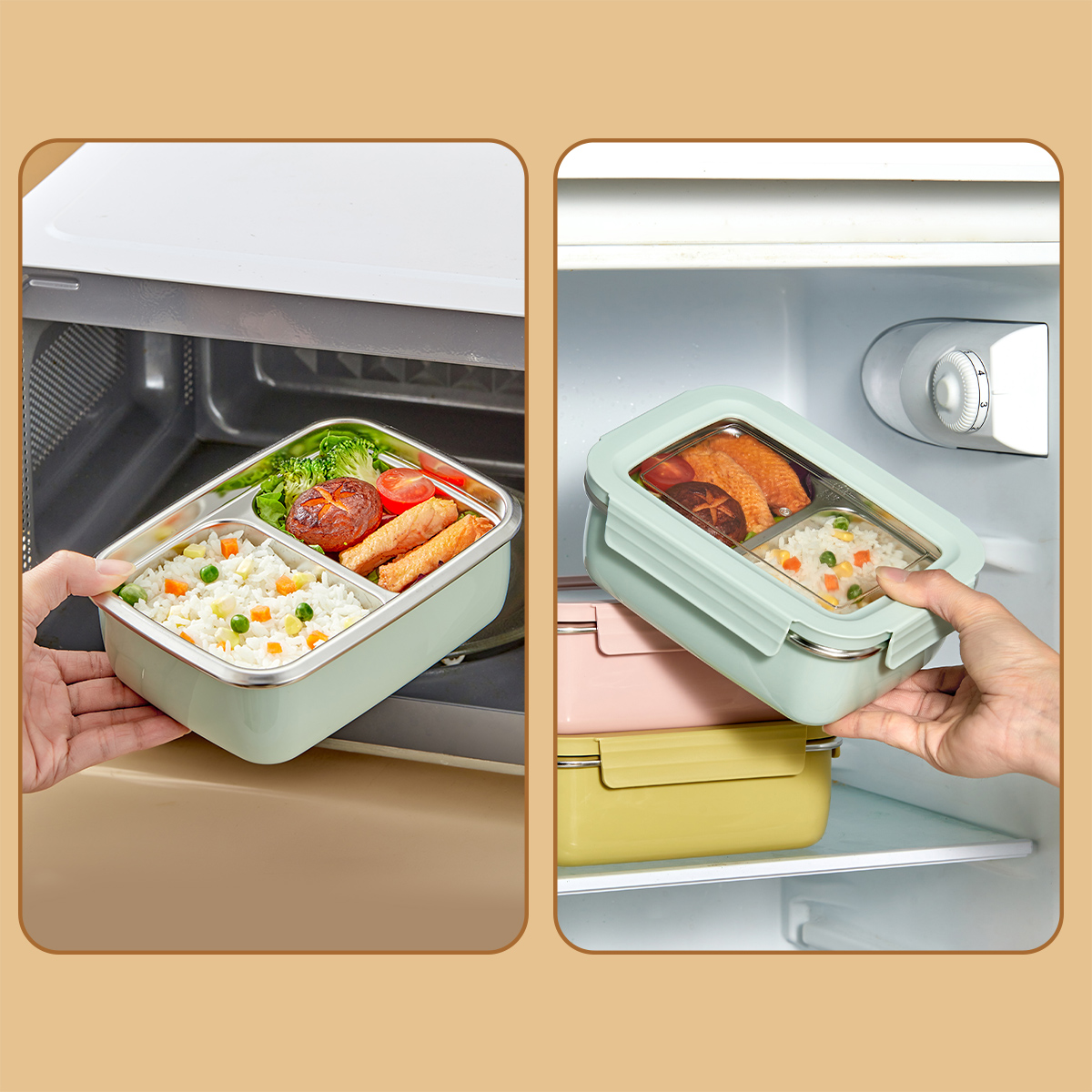 Microwave 304 Stainless Steel  - Meal Prep Bowl 评论和价格