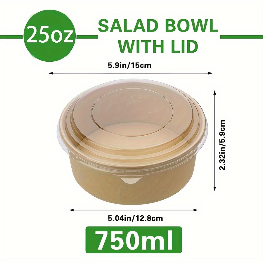 25Oz/750Ml 25/50 Pack Paper Bo - Meal Prep Bowl 评论和价格