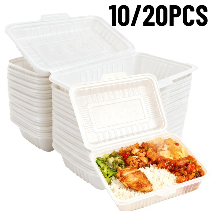 10/20PCS Disposable Lunch Boxe - Meal Prep Bowl 评论和价格