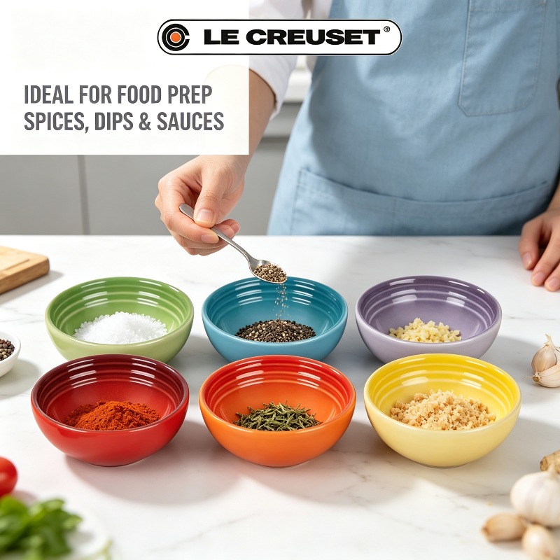 Le Creuset 6-Piece 2oz Stonewa - Meal Prep Kitchen 评论和价格