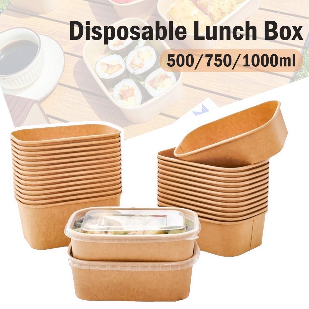 10PCS/Set Square Disposable Lu - Meal Prep Bowl 评论和价格